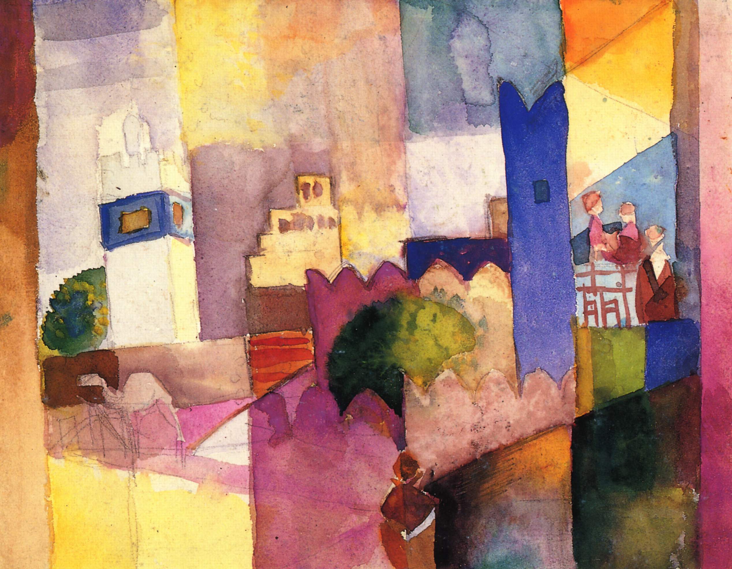 Ernst Macke, April 1914 'kairouan iii'