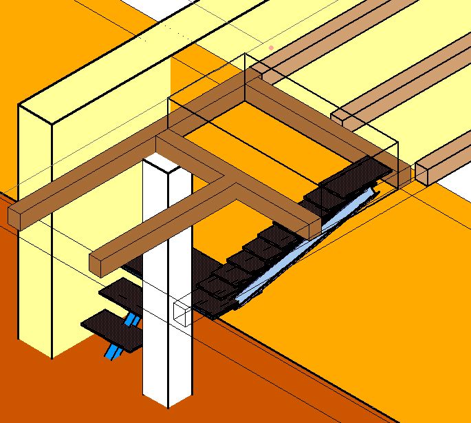 Ansicht schraeg von der Seite, Orthogonalprojektion