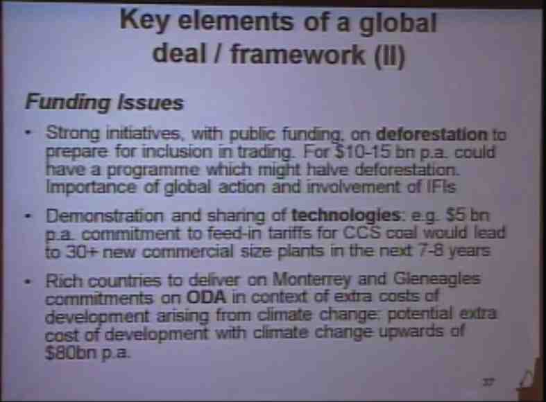 Key Elements of a global deal / framework (II)